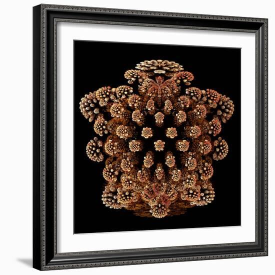 Mandelbulb Fractal-Laguna Design-Framed Premium Photographic Print