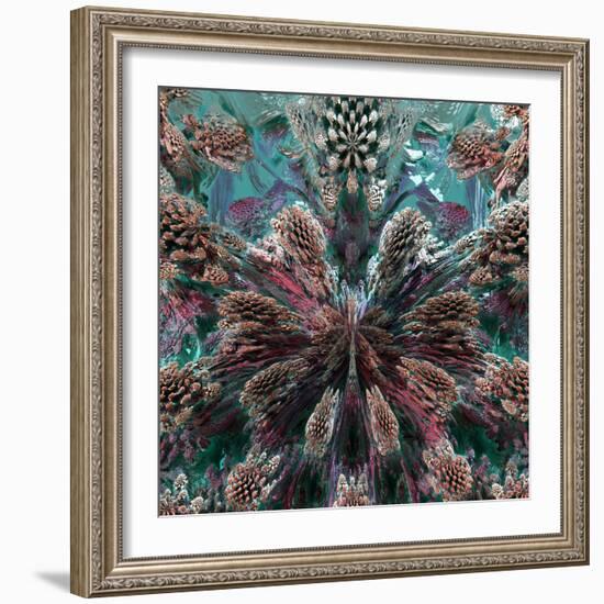 Mandelbulb Fractal-Laguna Design-Framed Premium Photographic Print