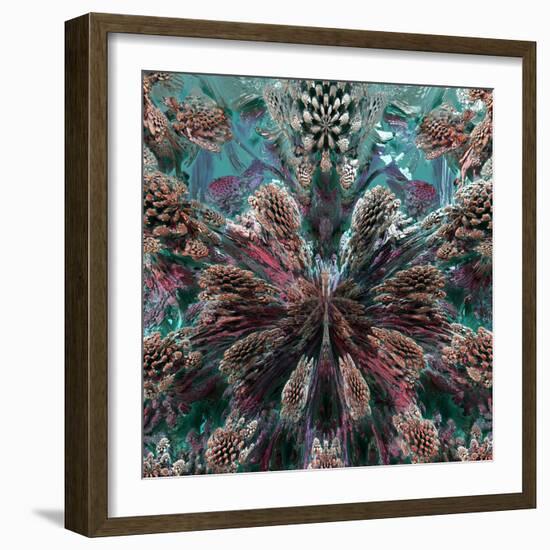 Mandelbulb Fractal-Laguna Design-Framed Premium Photographic Print