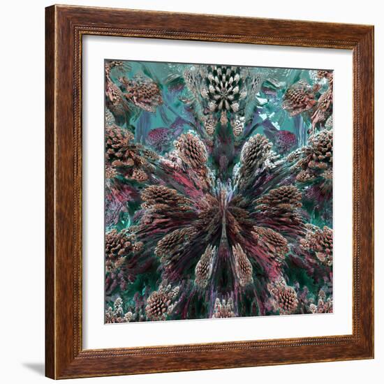 Mandelbulb Fractal-Laguna Design-Framed Premium Photographic Print