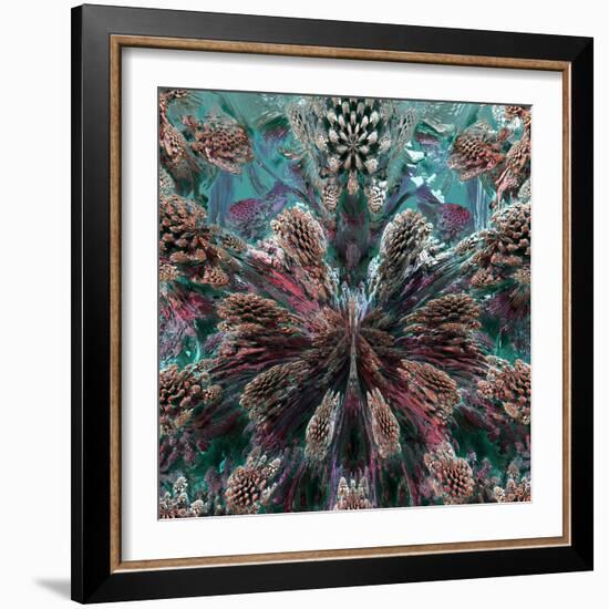 Mandelbulb Fractal-Laguna Design-Framed Premium Photographic Print