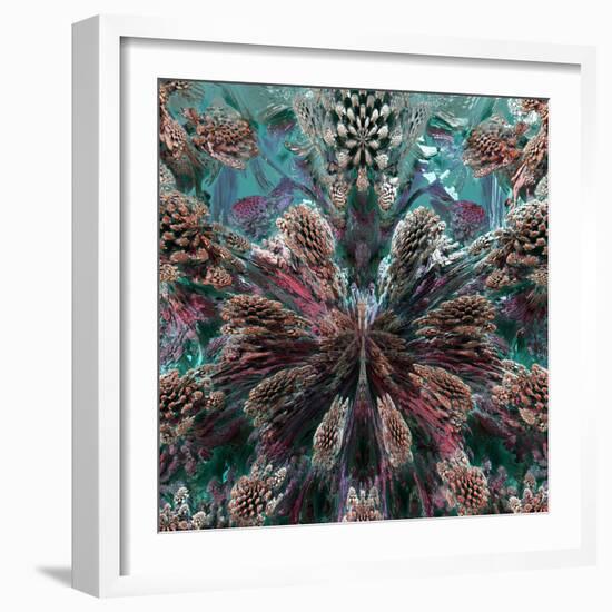 Mandelbulb Fractal-Laguna Design-Framed Premium Photographic Print