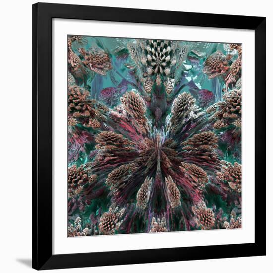 Mandelbulb Fractal-Laguna Design-Framed Photographic Print