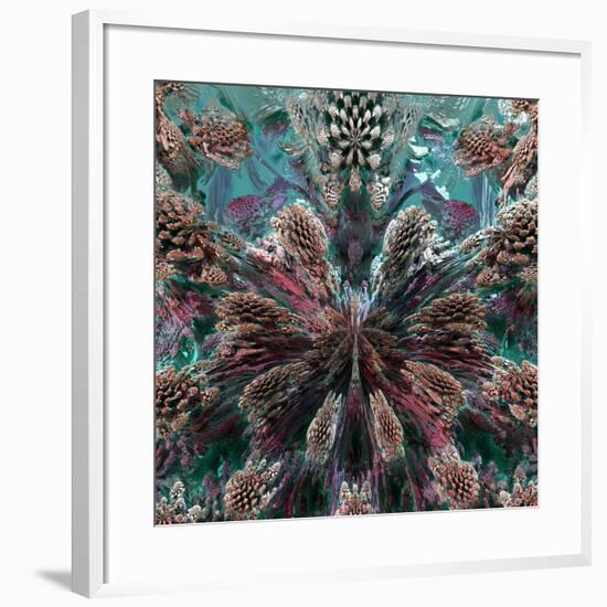 Mandelbulb Fractal-Laguna Design-Framed Photographic Print