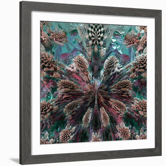 Mandelbulb Fractal-Laguna Design-Framed Photographic Print