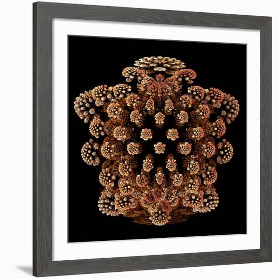 Mandelbulb Fractal-Laguna Design-Framed Photographic Print