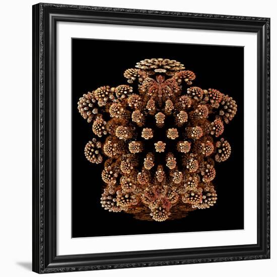 Mandelbulb Fractal-Laguna Design-Framed Photographic Print