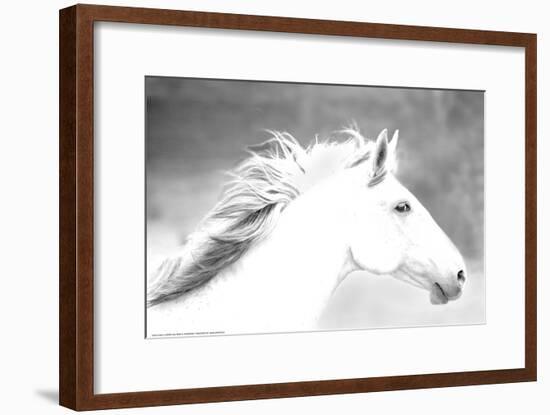 Mane in the Wind-Sally Linden-Framed Art Print