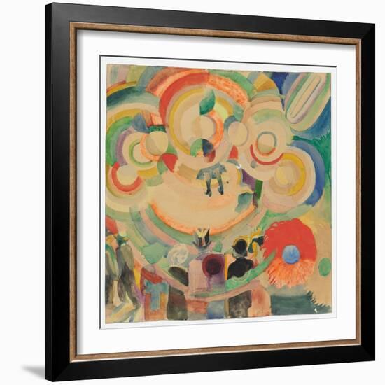 Manège De Cochons, 1905-18 (Gouache & W/C on Paper) (Recto)-Robert Delaunay-Framed Giclee Print