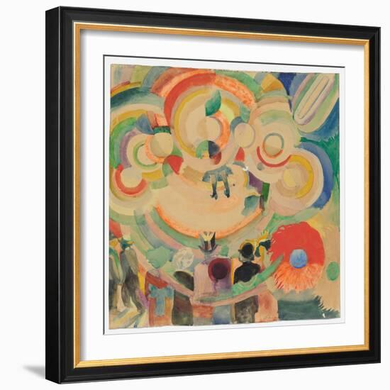 Manège De Cochons, 1905-18 (Gouache & W/C on Paper) (Recto)-Robert Delaunay-Framed Giclee Print