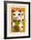 Maneki Neko - Woodblock-Lantern Press-Framed Art Print