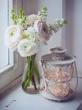Bouquet of Roses in Metal Pot-manera-Photographic Print