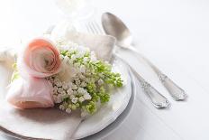 Wedding Elegant Dining Table Setting-manera-Photographic Print