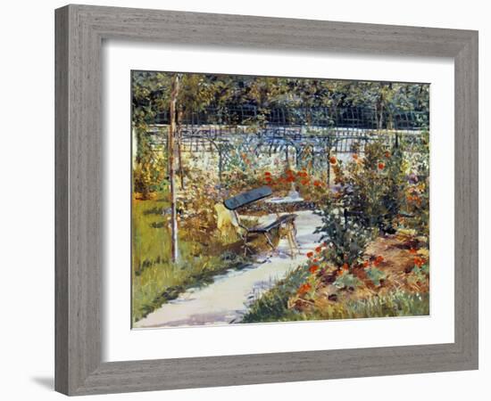 Manet: Garden, 1881-Edouard Manet-Framed Giclee Print