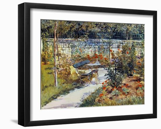 Manet: Garden, 1881-Edouard Manet-Framed Giclee Print
