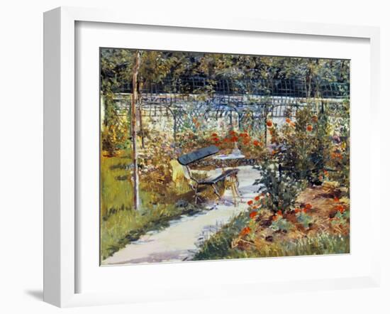 Manet: Garden, 1881-Edouard Manet-Framed Giclee Print