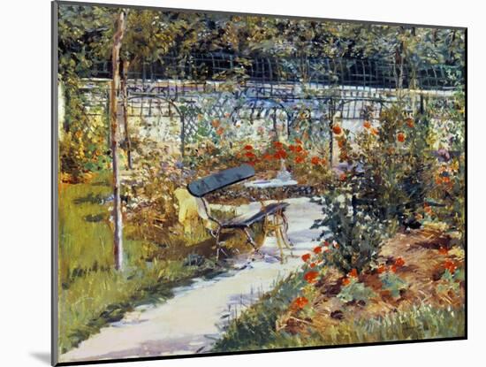 Manet: Garden, 1881-Edouard Manet-Mounted Giclee Print