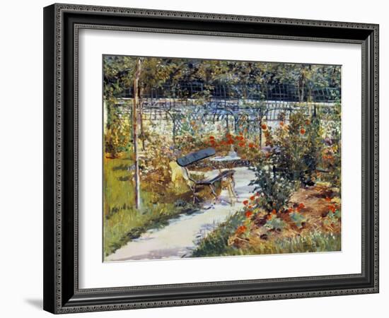 Manet: Garden, 1881-Edouard Manet-Framed Giclee Print