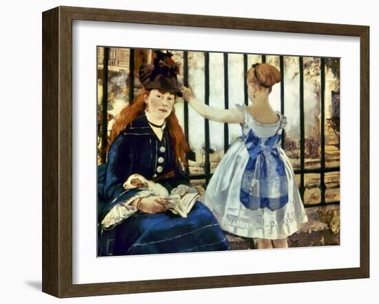 Manet: Gare St Lazare, 1873-Edouard Manet-Framed Giclee Print