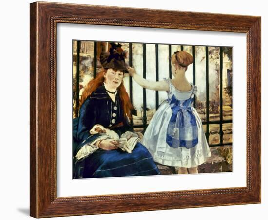 Manet: Gare St Lazare, 1873-Edouard Manet-Framed Giclee Print