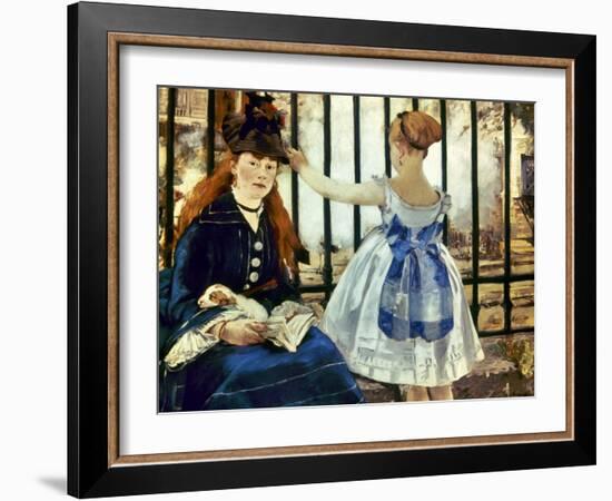 Manet: Gare St Lazare, 1873-Edouard Manet-Framed Giclee Print