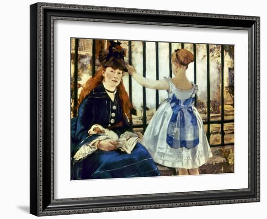 Manet: Gare St Lazare, 1873-Edouard Manet-Framed Giclee Print