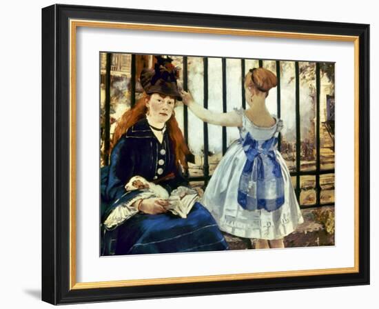 Manet: Gare St Lazare, 1873-Edouard Manet-Framed Giclee Print