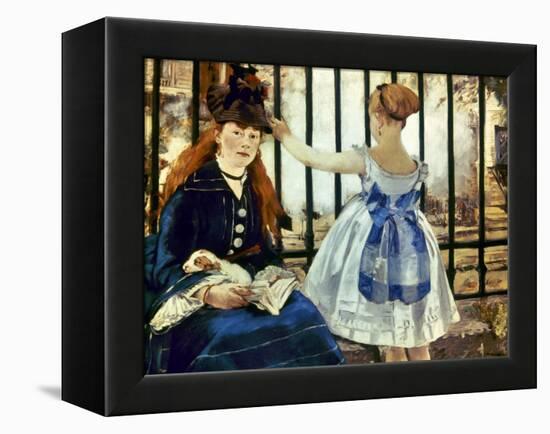 Manet: Gare St Lazare, 1873-Edouard Manet-Framed Premier Image Canvas