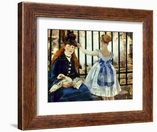 Manet: Gare St Lazare, 1873-Edouard Manet-Framed Giclee Print