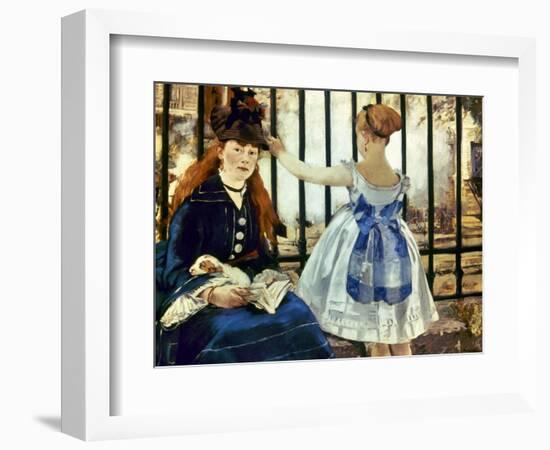 Manet: Gare St Lazare, 1873-Edouard Manet-Framed Giclee Print