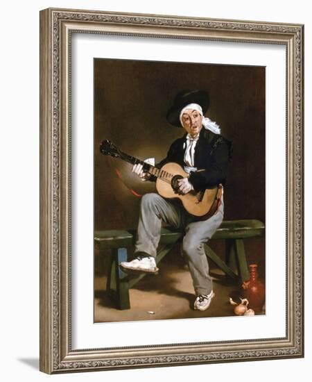 Manet: Guitarero-Edouard Manet-Framed Giclee Print