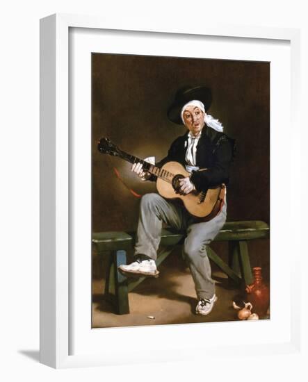Manet: Guitarero-Edouard Manet-Framed Giclee Print