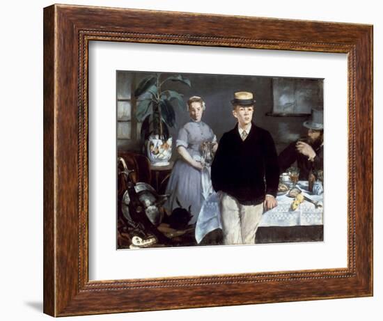 Manet: Luncheon, 1868-Edouard Manet-Framed Giclee Print