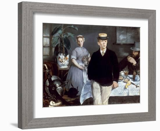 Manet: Luncheon, 1868-Edouard Manet-Framed Giclee Print