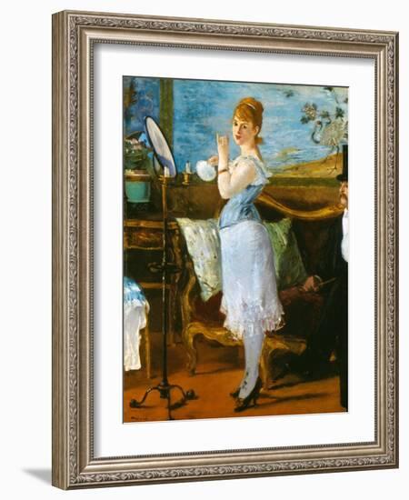 Manet: Nana, 1877-Edouard Manet-Framed Giclee Print