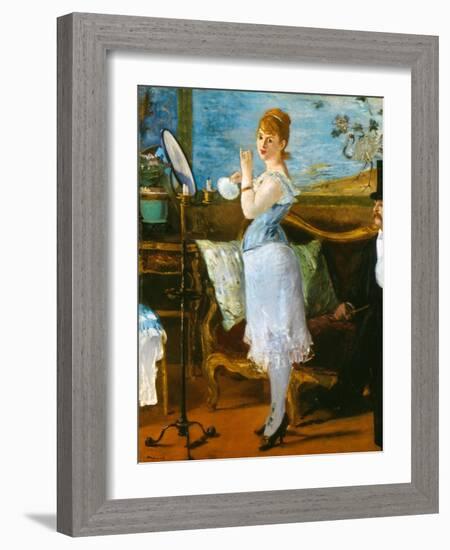 Manet: Nana, 1877-Edouard Manet-Framed Giclee Print