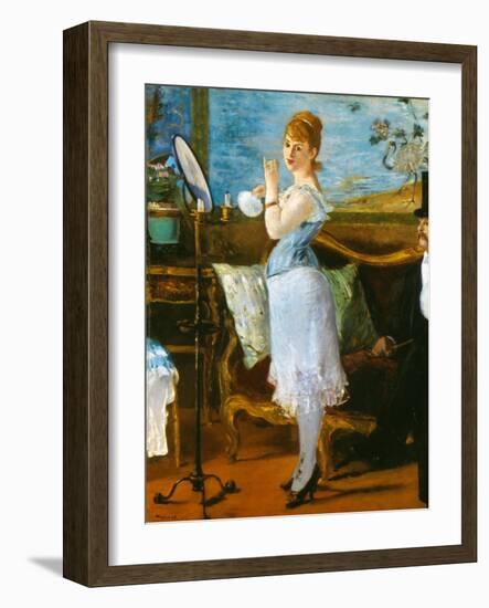 Manet: Nana, 1877-Edouard Manet-Framed Giclee Print