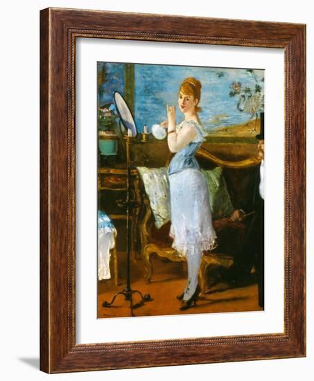 Manet: Nana, 1877-Edouard Manet-Framed Giclee Print