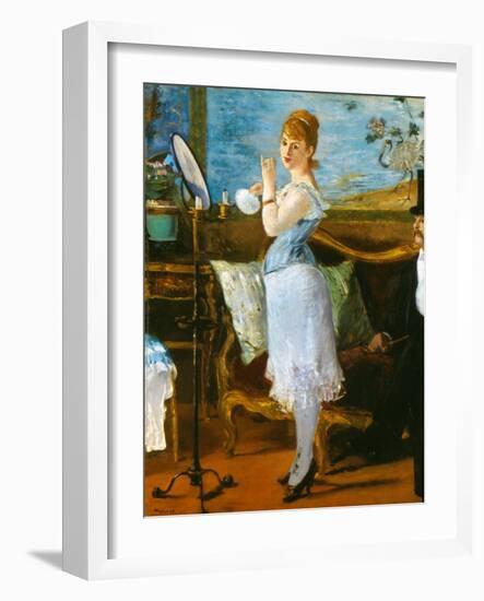 Manet: Nana, 1877-Edouard Manet-Framed Giclee Print