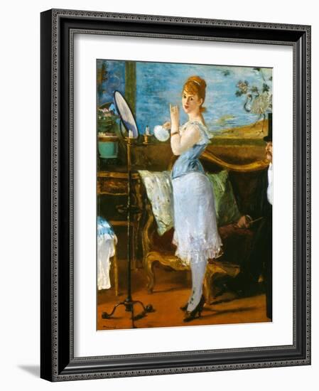 Manet: Nana, 1877-Edouard Manet-Framed Giclee Print