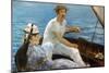 Manet: On A Boat, 1874-Edouard Manet-Mounted Giclee Print