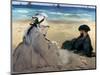 Manet: On The Beach, 1873-Edouard Manet-Mounted Premium Giclee Print
