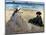 Manet: On The Beach, 1873-Edouard Manet-Mounted Premium Giclee Print