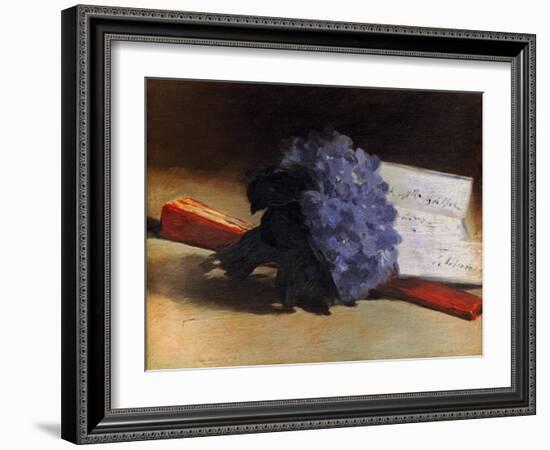 Manet: Violets, 1872-Edouard Manet-Framed Giclee Print