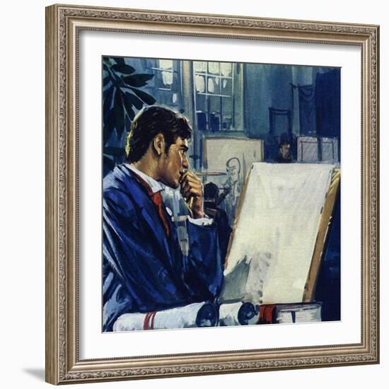 Manet Was Given a Choice by His Father: the Civil Service or the Navy-Luis Arcas Brauner-Framed Giclee Print