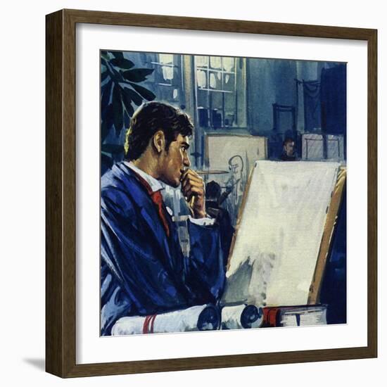 Manet Was Given a Choice by His Father: the Civil Service or the Navy-Luis Arcas Brauner-Framed Giclee Print