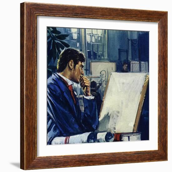 Manet Was Given a Choice by His Father: the Civil Service or the Navy-Luis Arcas Brauner-Framed Giclee Print