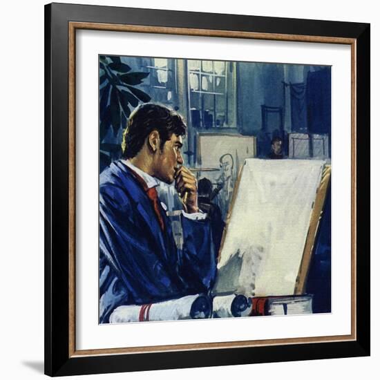 Manet Was Given a Choice by His Father: the Civil Service or the Navy-Luis Arcas Brauner-Framed Giclee Print