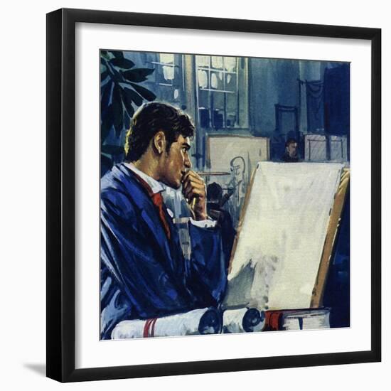 Manet Was Given a Choice by His Father: the Civil Service or the Navy-Luis Arcas Brauner-Framed Giclee Print