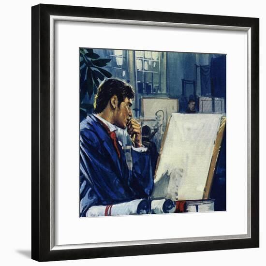 Manet Was Given a Choice by His Father: the Civil Service or the Navy-Luis Arcas Brauner-Framed Giclee Print